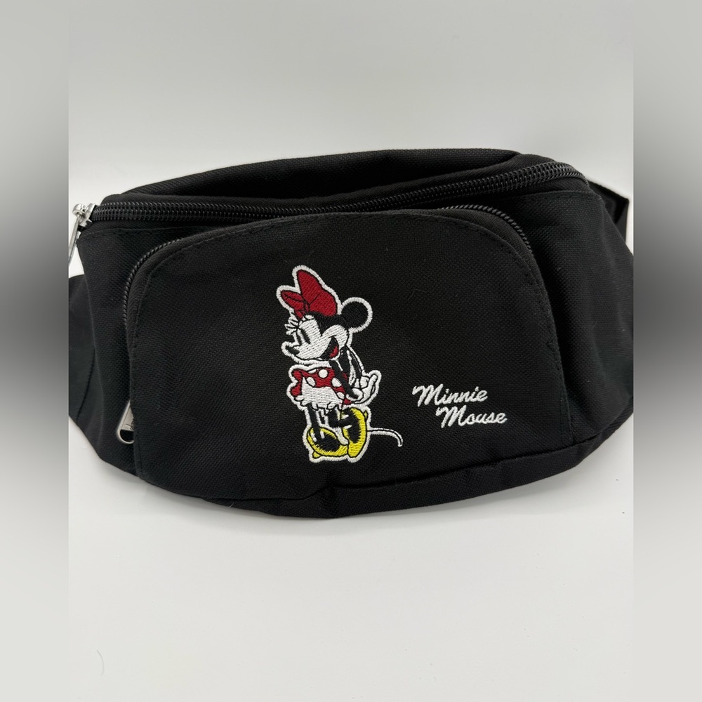 Minnie Mouse Black Fanny Pack